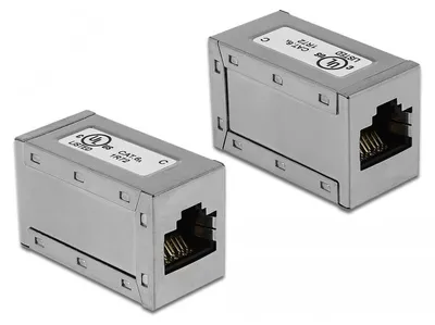 Produktbild von Delock - Netzwerkkoppler - RJ-45 (W) zu RJ-45 (W) - CAT 6a