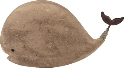 Obrázek produktu pro Clayre & Eef dekorativní figurka velryby 26x7x14 cm hnědé dřevo