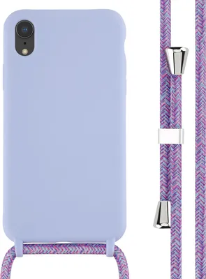 Image de imoshion Coque en silicone avec cordon pour l'Apple iPhone Xr - Violet