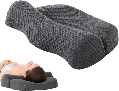 Produktbild von Ergonomisches Nackenkissen aus Memory-Schaum, 40 x 25 cm, weiche und atmungsaktive Unterstützung für Seitenschläfer