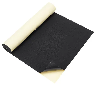 EVA-Schaumstoffrolle selbstklebend 1 mm schwarz 200x30 cm
