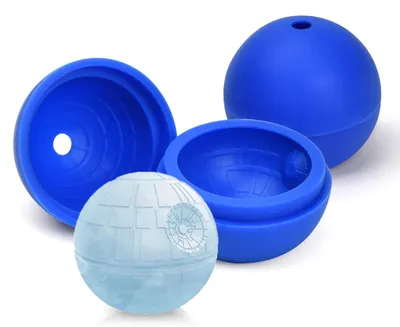 Obrázek produktu pro Silikonové formy na kostky ledu – kulaté formy na kostky ledu o průměru 2.5 Inch (modré, 2 kusy)