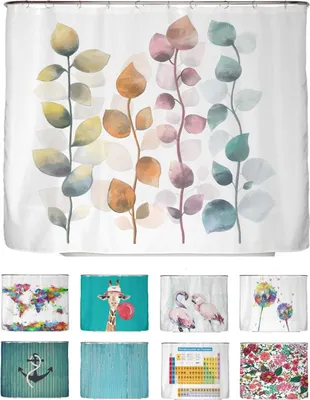 Produktbild von Waschbares Duschvorhang - Duschvorhang Textil - 240x200 CM