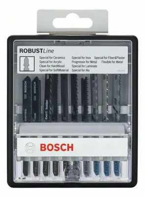 Obrázek produktu pro Bosch 2 607 010 574, List pro přímočarou pilu, Více, 124 mm, 23 mm, 107 mm, 10 kusů