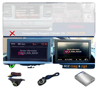 Obrázek produktu pro Bezdrátové CarPlay a Android Auto, podpora kamery, uživatelsky přívětivé rozhraní, rneg & ng4 + kamera