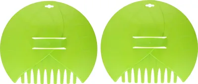 Zdjęcie produktu dla 2-częściowy chwytak do liści KINZO, Ø 36 cm, plastikowy, zielony