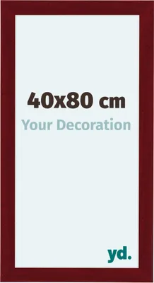 Produktbild von Bilderrahmen, 40x80 cm, Weinrot Gewischt, MDF, Como