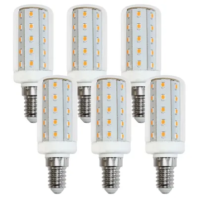 Produktbild von 6 x LED Leuchtmittel T30 Röhre 4W E14 Corn 3000K warmweiß 300°