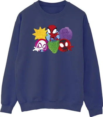 Produktbild von Marvel - "Spidey And His Amazing Friends" Sweatshirt für Herren BI44813 (3XL) (Marineblau)