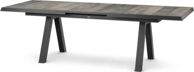 Produktbild von Siena Garden Tirana Dining Tisch, ausziehbar 200/260x100 cm – Aluminium (matt anthrazit) & Keramikpl
