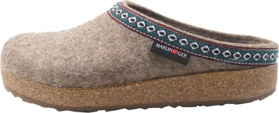 Produktbild von Haflinger Damen Hausschuh Herren Pantoffel Schurwolle Grizzly Franzl 711001, Größe:39 EU, Farbe:Braun