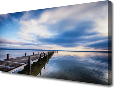 Produktbild von Tulup Leinwand-Bilder 100x50 Wandbild Canvas Kunstdruck Brücke Meer Architektur