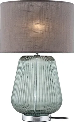 Produktbild von home24 Tischleuchte - Leinen / Glas - 1-flammig