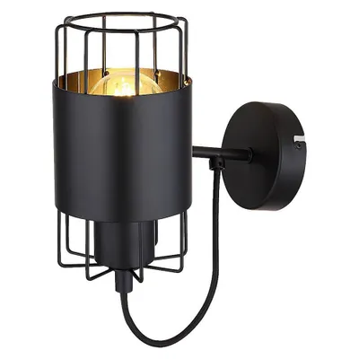 Zdjęcie produktu dla Kinkiet Dimitri czarny 1xE27x40W metal wym:22x10x19cm IP20 Rabalux