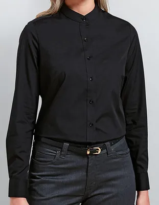 Produktbild von Premier Workwear Women´s Banded Collar Grandad Shirt