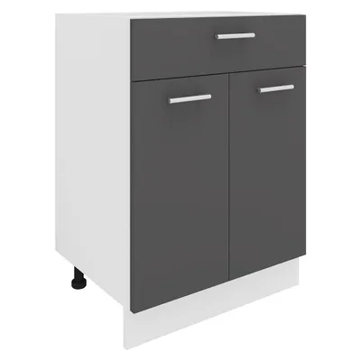 Image de Meuble de cuisine | Dimensions env. H. 82 x W. 60 x. T. 46 cm | Cabinet avec tiroir | Mobilier de cuisine - Esilo