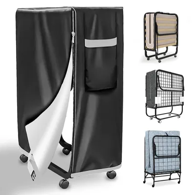 Klappbett-Aufbewahrungstasche, schwarz, 99x38x114 cm, wasserdicht