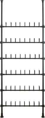 Image de Système de rangement extensible pour vêtements, équipé d'une double barre