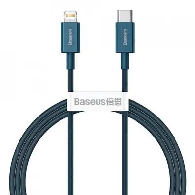 Obrázok produktu pre Baseus BASEUS DÁTOVÝ KÁBEL USB-C / LIGHTNING, SUPERIOR, 200 cm, 20 W, MODRÝ 026617