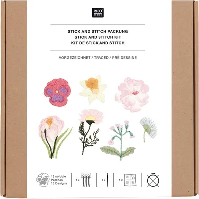 Image de Kit de broderie « Fleurs de printemps »