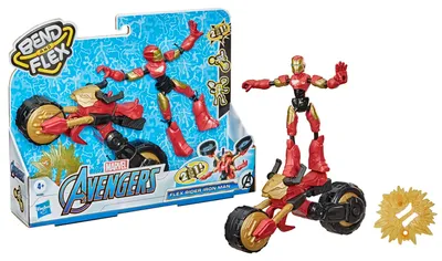 Zdjęcie produktu dla Marvel Flex Rider Iron Man, 4 lat(a), Iron Man, Wielobarwny