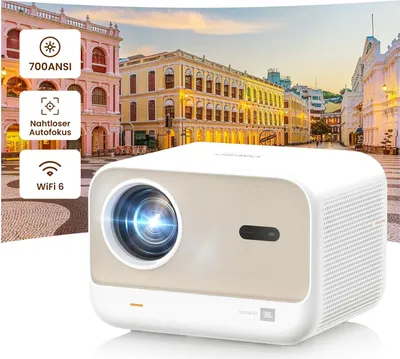Produktbild von Projector Sound JBL, 700 ANSI 1080p Native Projektor, Yaber L2S Seamless Auto Focus Smart Video WiFi 6 Bluetooth 5.1 Home Cinema Handy/Laptop,