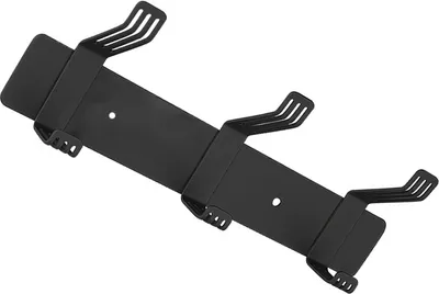 Produktbild von INF Schwerlast-Wandhaken - 3 Dreifach-Garderobehaken aus Edelstahl Schwarz