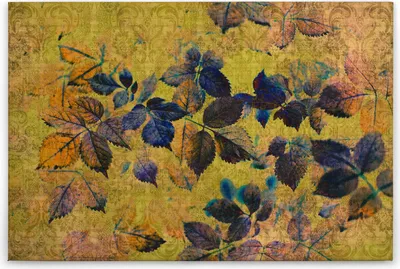 Produktbild von Leinwandbild Blumen 60 x 90 cm - Wandbild Gelb Orange - Keilrahmen Floral Wohnzimmerdeko Wanddeko Wandgemälde