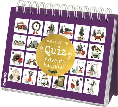 Produktbild von Der pfiffige Quiz-Adventskalender