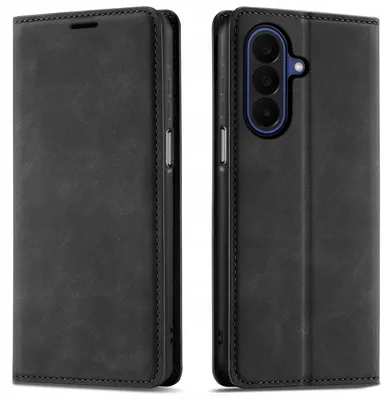 Productafbeelding van ETUI met klep voor Samsung A27 5G, magnetische sluiting, lederen hoes + beschermend glas 9H