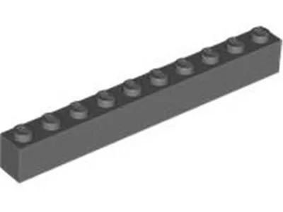 Produktbild von Lego® 250 Stück 6111 Stein Brick 1x10 Part Basic Steine 250 Dunkles  Bläuliches Grau