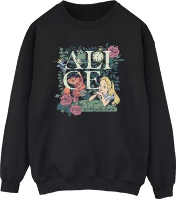 Produktbild von Disney - "Alice in Wonderland" Sweatshirt für Herren BI7845 (S) (Schwarz)