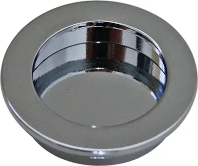 Produktbild von Muschelgriff Rund aus Metall ø 40mm Ausführung Chrom glänzend Schubladenbeschlag