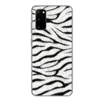 Produktbild von MuchoWow® Handyhülle Schutzhülle Hülle für Samsung Galaxy S20 Tiermuster - Zebra - Weiß Silikon Softcase Handy Hülle - Bild