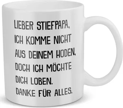 Produktbild von 22Feels Stiefpapa Geschenk Vatertag Bonuspapa Stiefvater Tasse Herrentag Geburtstag Weihnachten Kaffeetasse Patchwork Familie Stiefeltern Geschenkidee