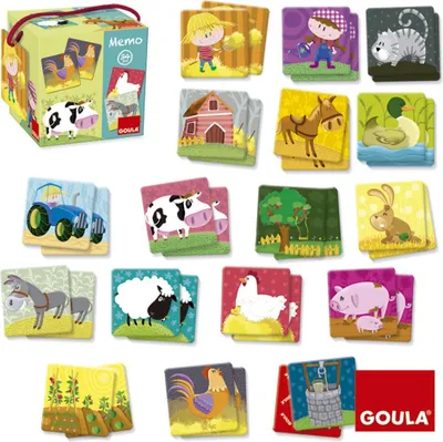 Immagine prodotto di Goula- Memo: Gioco della fattoria degli animali di loto per bambini, (53414) GOULA