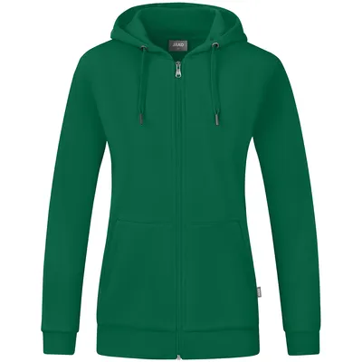 Produktbild von JAKO Damen Kapuzenjacke Organic, Farbe:grün, Größe:44
