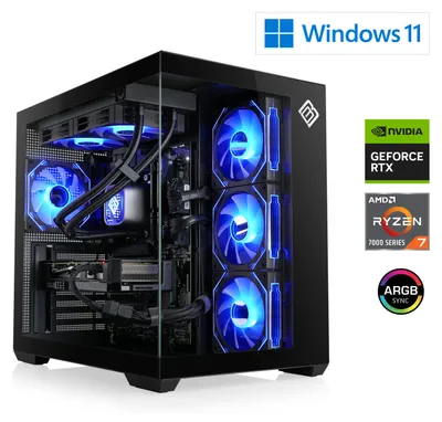 Produktbild von Gaming PC M13590H / AMD Ryzen 7 7800X3D, 8x 4200 MHz / NVIDIA RTX5070 / 32 Go DDR5 RAM / M.2 SSD 1000 GB - Windows 11 Home