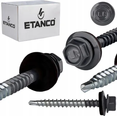 A product shot of screws and their packaging.