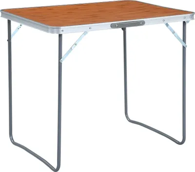 Obrázek produktu pro Skládací kempingový stůl s kovovým rámem 80 x 60 cm