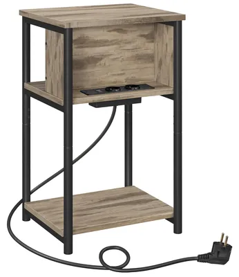 Produktbild von Beistelltisch - Mit Steckdosen - 2 Steckdosen - 2 USB-Ports - Ladestation - Mehrfarbig