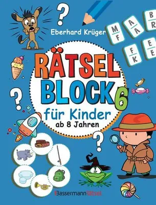 Immagine prodotto di Krüger, E: Rätselblock 6 für Kinder ab 8 Jahren