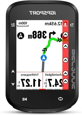 Produktbild von Fahrradcomputer mit GPS – Navigationssystem – Routenplanung – 5 Satellitenpositionierung – 2,4-Zoll-Farbdisplay – Schwarz