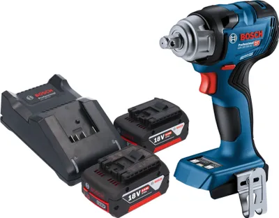 Produktbild von Bosch GDS 18V-330 HC Professional Akku Schlagschrauber 18 V 330 Nm 1/2" Brushless + 2x Akku 5,0 Ah + Ladegerät