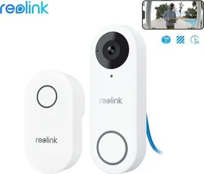 Produktbild von Reolink Smart Home Türklingel PoE Video doorbell 5MP, Smarte 2K+ HD Personenerkennung, 2-Wege-Audio, Alarme, mit Chime, Stromversorgung über Ethernet