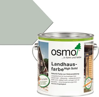 Produktbild von Osmo Landhausfarbe lichtgrau für Holz im Außenbereich 2500ml