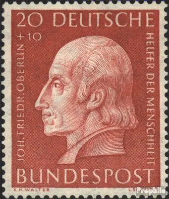 Produktbild von Briefmarken BRD (BR.Deutschland) 1954 Mi 202 gestempelt Helfer der Menschheit (V)