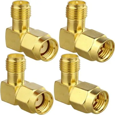 Zdjęcie produktu dla Zestaw adapterów kablowych do anteny/przedłużacza/dronu – pozłacany adapter koncentryczny