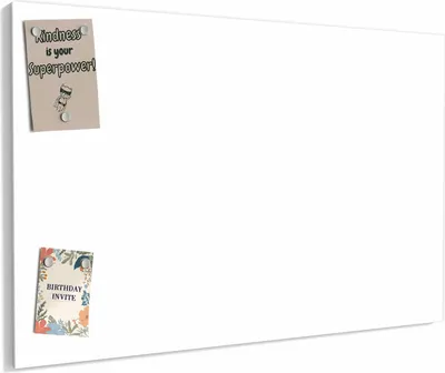 Produktbild von Magnettafel 60x40cm magnetisch & beschreibbar Metall-Board - Weisser, Heller Hintergrund