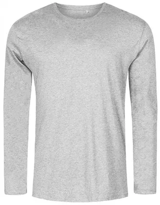 Produktbild von X.O Rundhals Langarmshirt Herren, Grau-Melange, XL